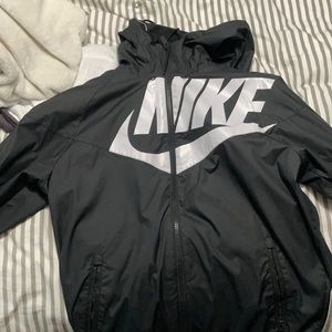 Nike black windbreaker